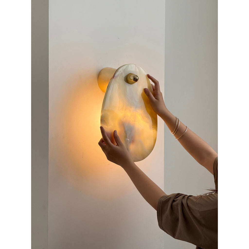 Norduvys Moderne Luxuriouse Métal Marbre Applique Murale - Neutralighting