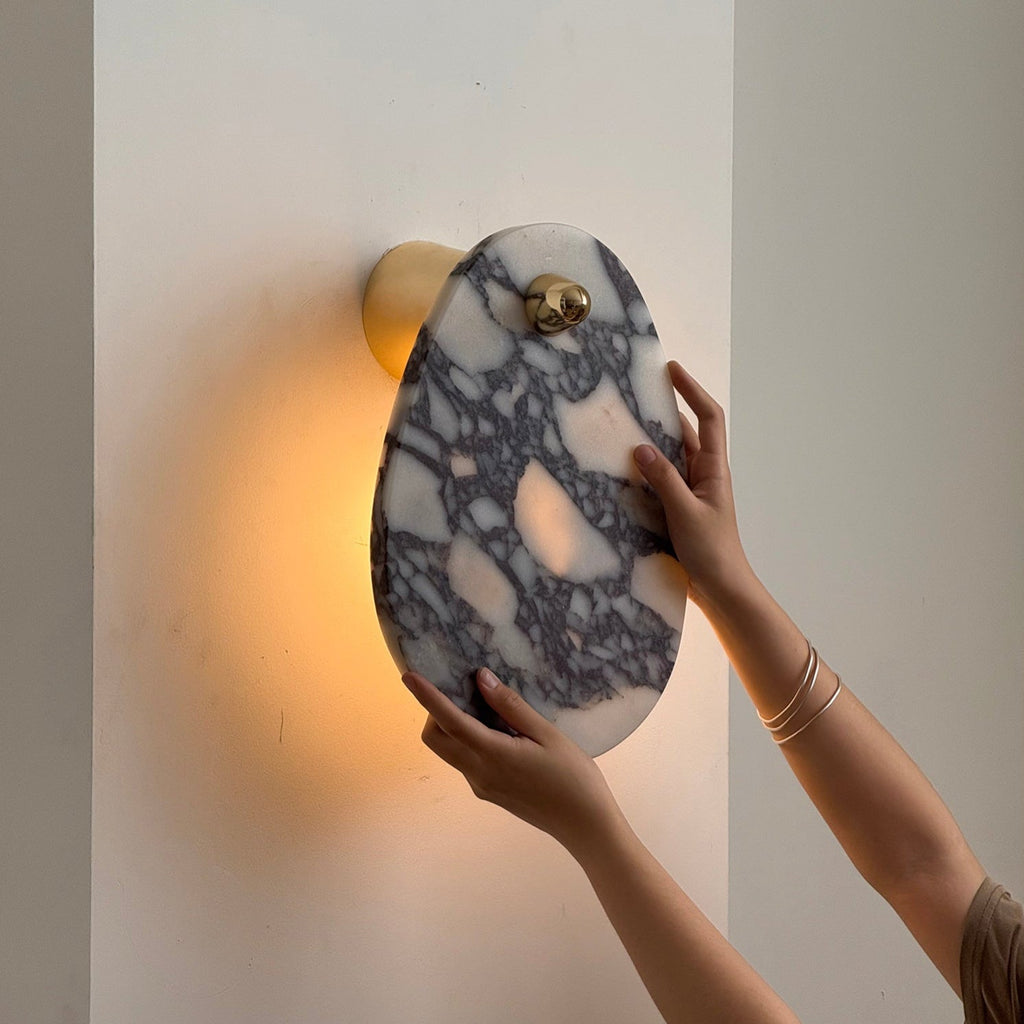 Norduvys Moderne Luxuriouse Métal Marbre Applique Murale - Neutralighting