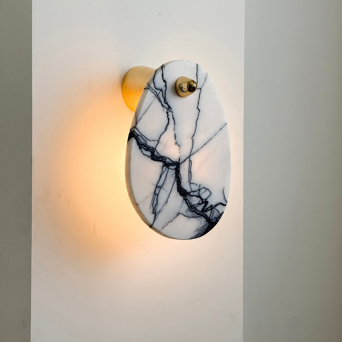 Norduvys Moderne Luxuriouse Métal Marbre Applique Murale - Neutralighting