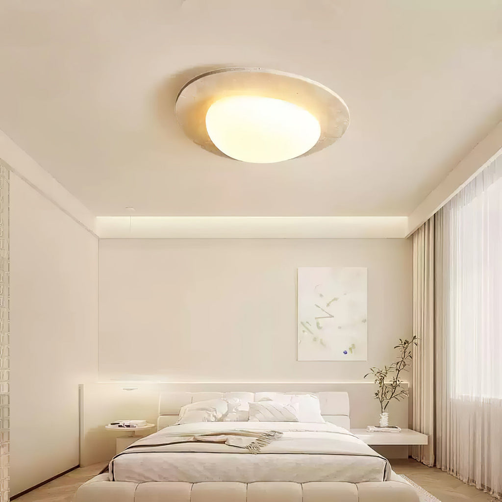 Orlaeisra Plafonnier Circulaire en Travertin - Neutralighting