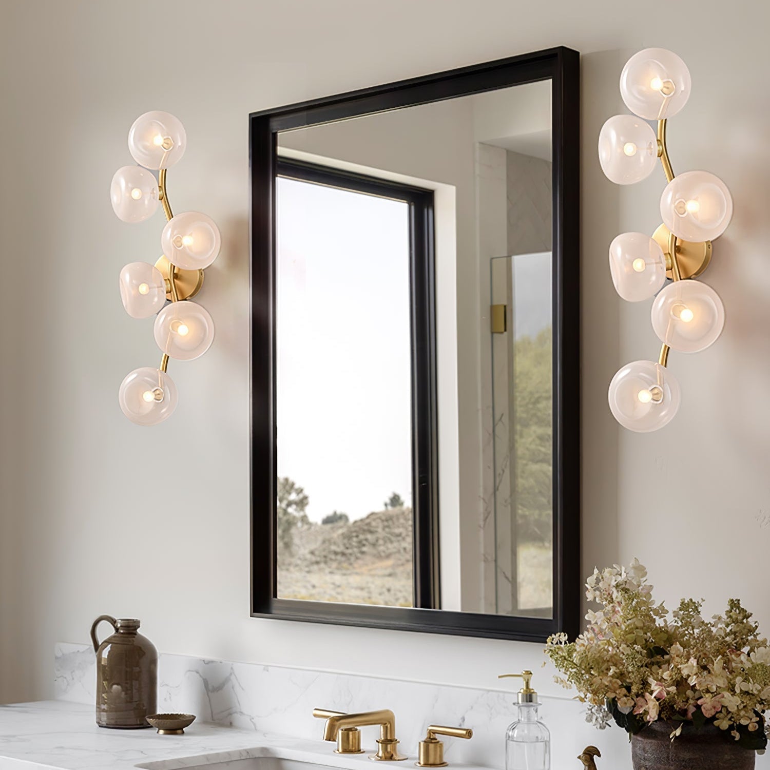 Applique Murale Vigne Art Nordique En Verre - Neutralighting