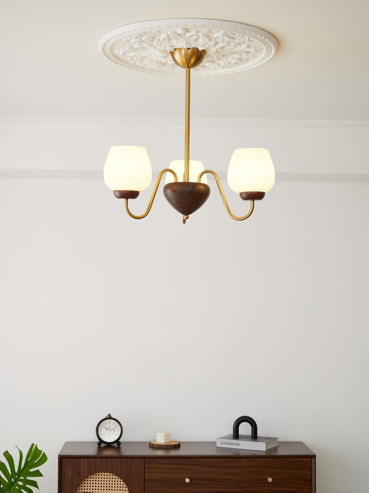Sytheiel Chandelier Bois Verre Premium Élégance - Neutralighting