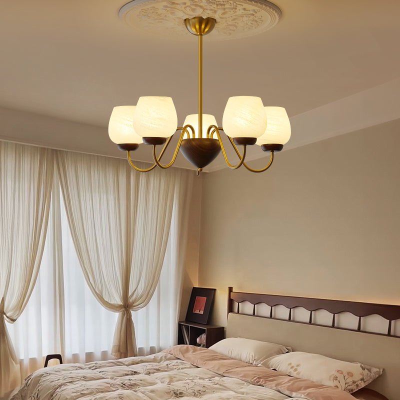 Sytheiel Chandelier Bois Verre Premium Élégance - Neutralighting