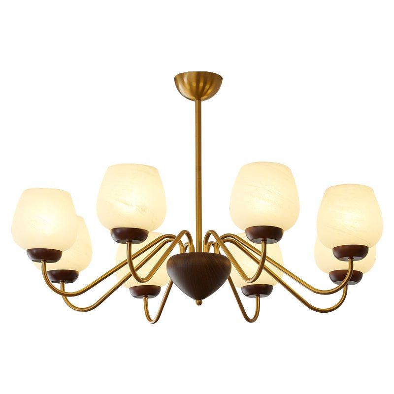 Sytheiel Chandelier Bois Verre Premium Élégance - Neutralighting