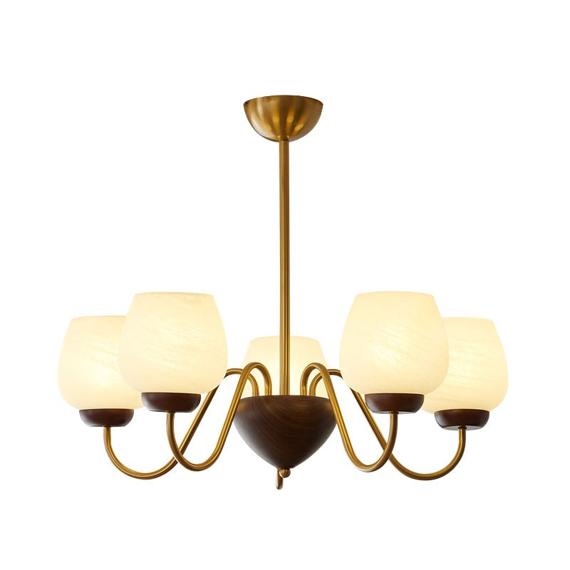 Sytheiel Chandelier Bois Verre Premium Élégance - Neutralighting