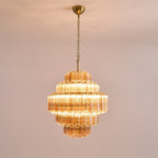 Aurora Chandelier Aurum Cascade en Verre de Murano - Neutralighting