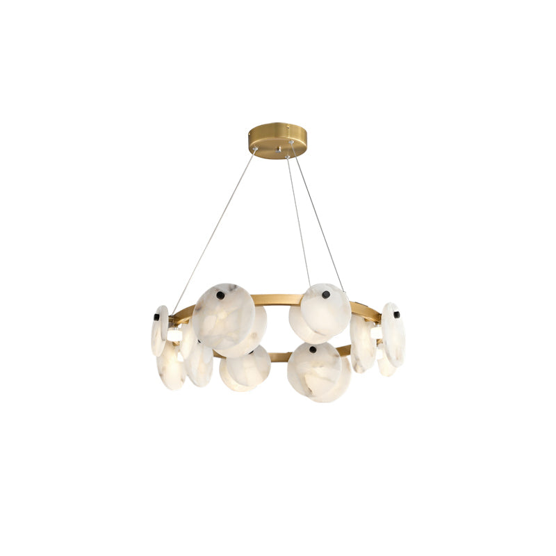 Ostruvys Postmodern Luxe Laiton Albâtre Lustre - Neutralighting