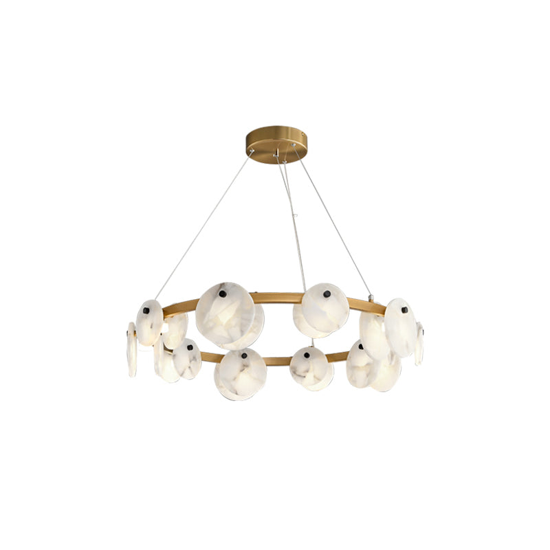 Ostruvys Postmodern Luxe Laiton Albâtre Lustre - Neutralighting