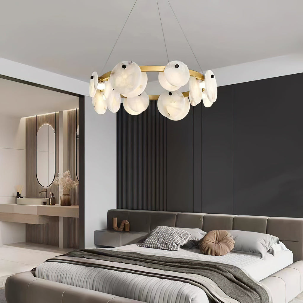 Ostruvys Postmodern Luxe Laiton Albâtre Lustre - Neutralighting