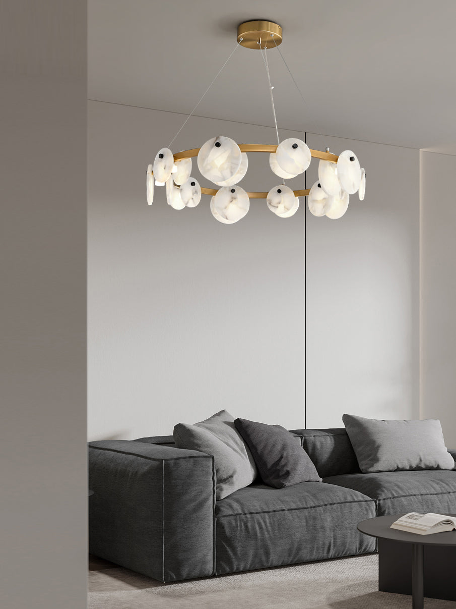 Ostruvys Postmodern Luxe Laiton Albâtre Lustre - Neutralighting
