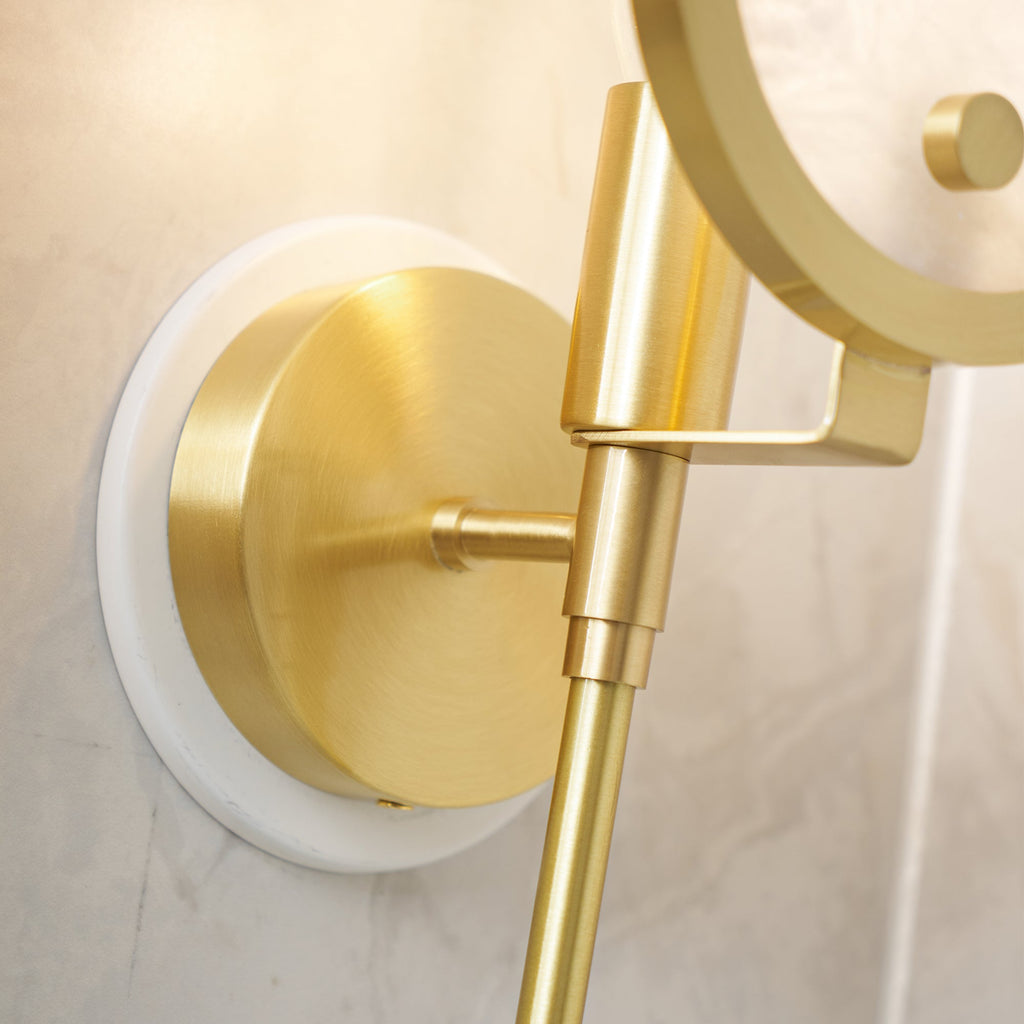 Ljomuvyo Moderne Minimaliste Laiton Albâtre Applique Murale - Neutralighting