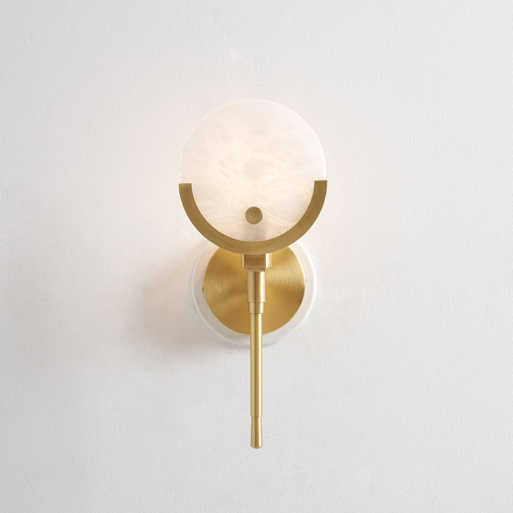 Ljomuvyo Moderne Minimaliste Laiton Albâtre Applique Murale - Neutralighting