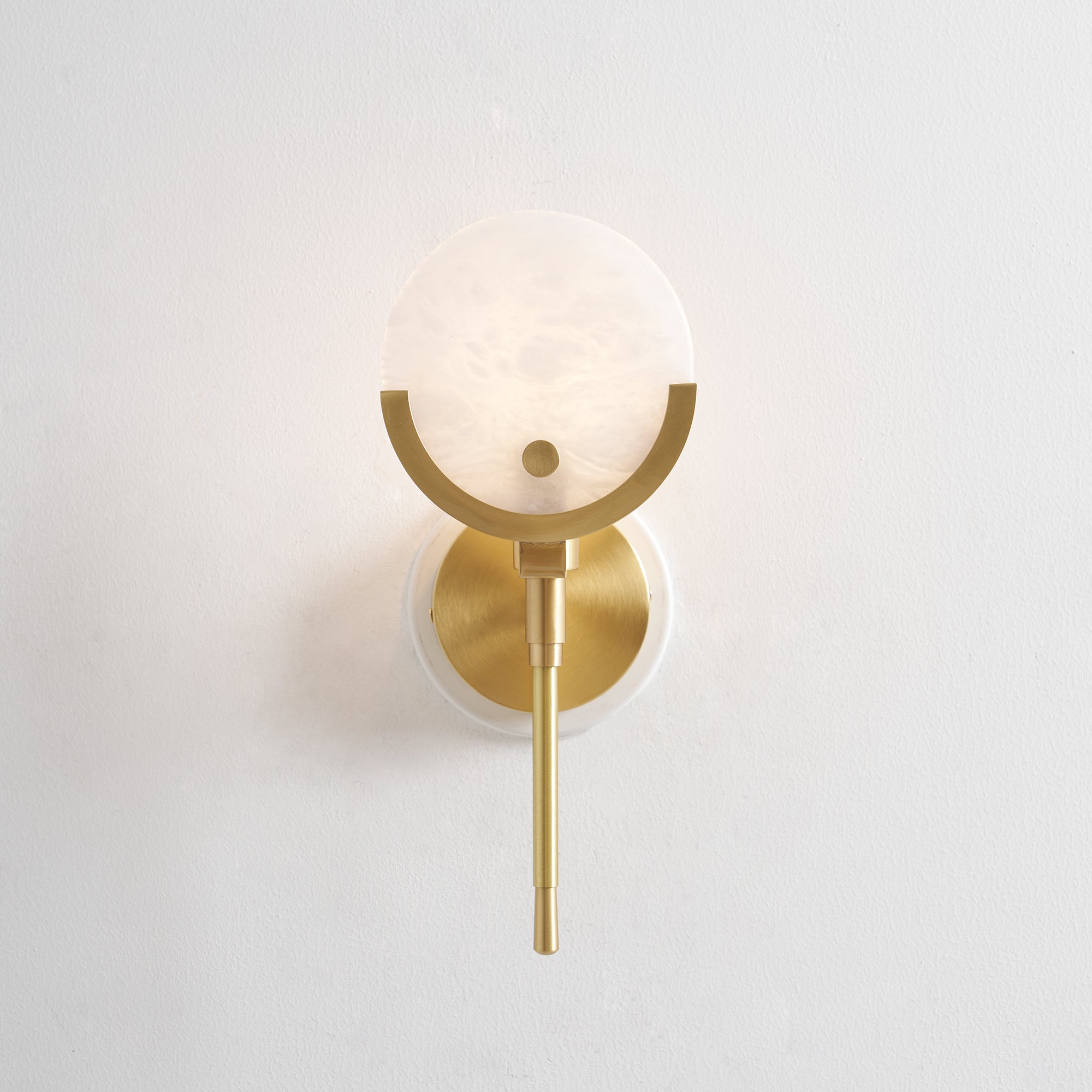 Ljomuvyo Moderne Minimaliste Laiton Albâtre Applique Murale - Neutralighting