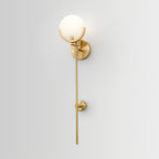 Ljomuvyo Moderne Minimaliste Laiton Albâtre Applique Murale - Neutralighting