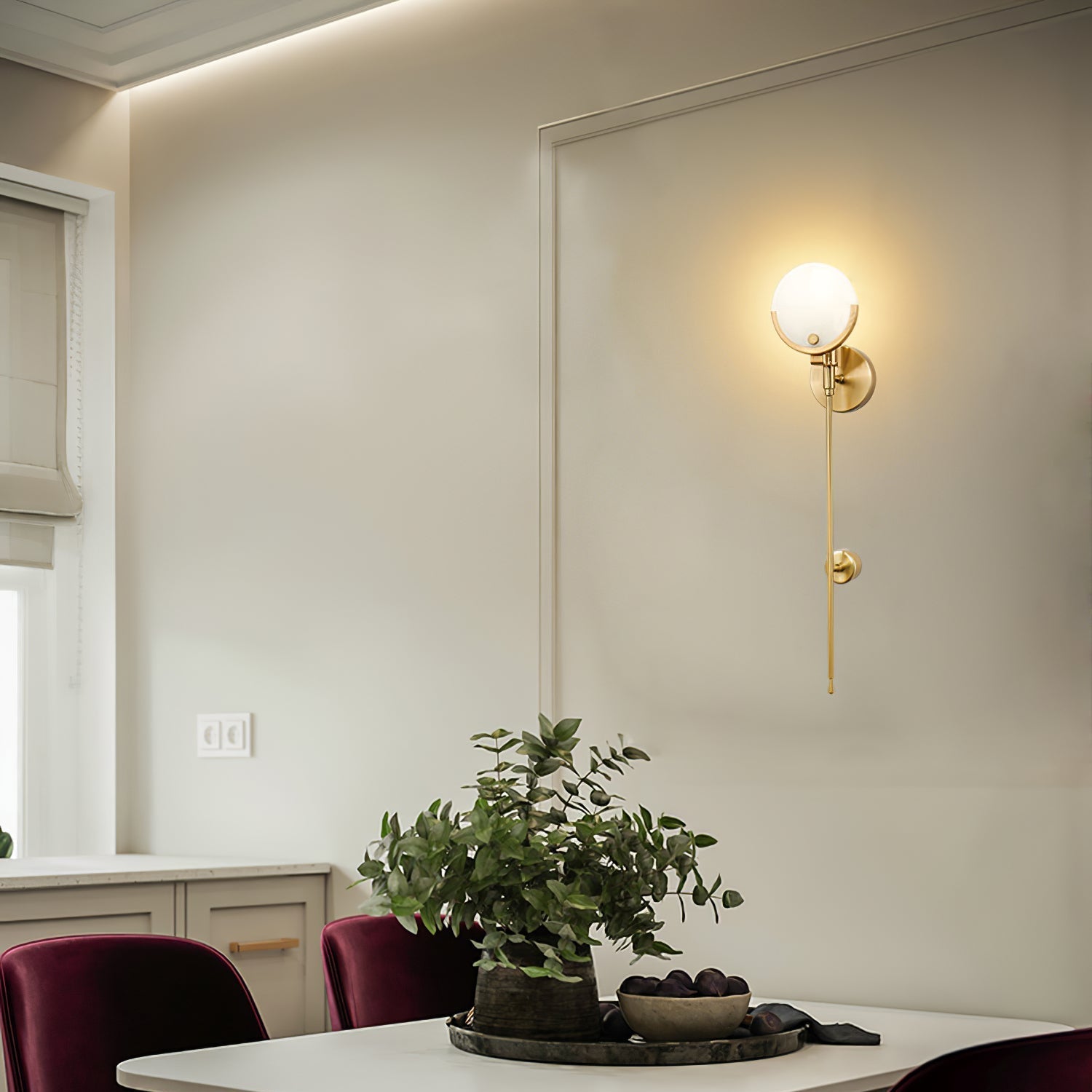 Bravi Applique Murale en Laiton et Albâtre - Neutralighting