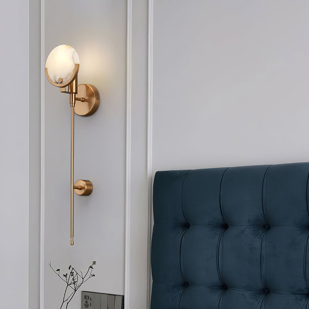 Bravi Applique Murale en Laiton et Albâtre - Neutralighting