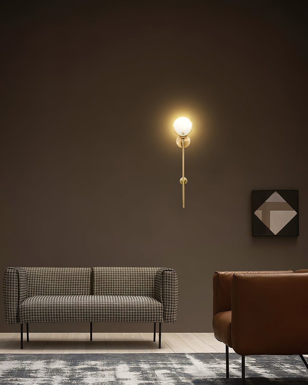Ljomuvyo Moderne Minimaliste Laiton Albâtre Applique Murale - Neutralighting