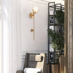 Ljomuvyo Moderne Minimaliste Laiton Albâtre Applique Murale - Neutralighting