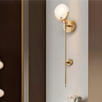 Ljomuvyo Moderne Minimaliste Laiton Albâtre Applique Murale - Neutralighting