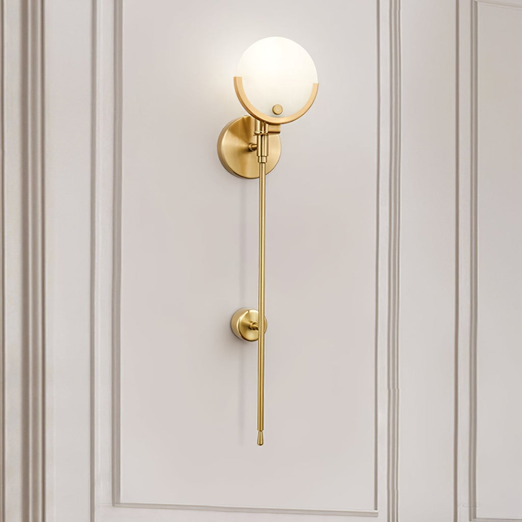Ljomuvyo Moderne Minimaliste Laiton Albâtre Applique Murale - Neutralighting