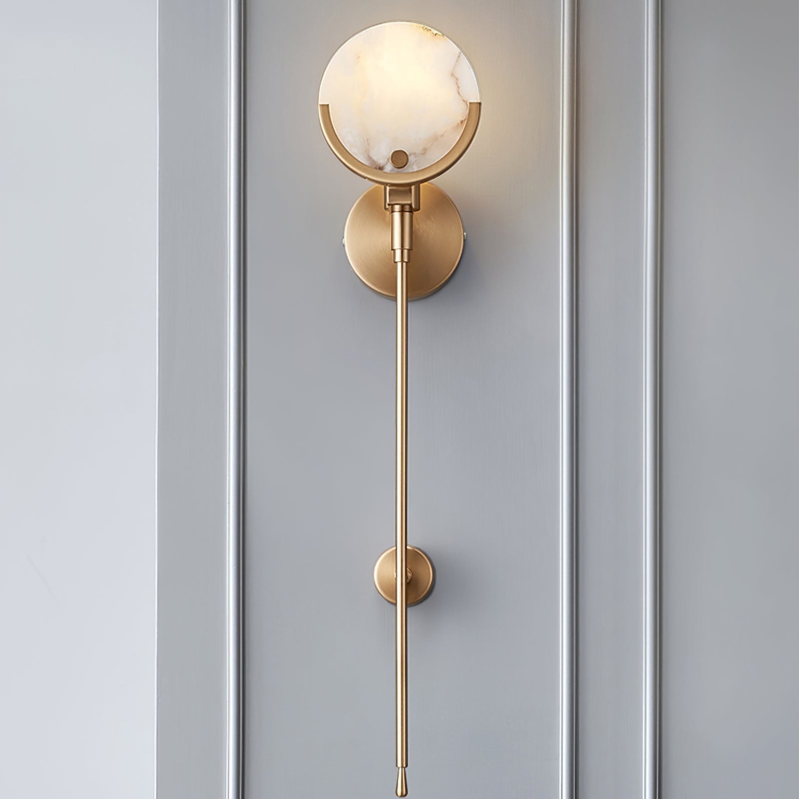 Bravi Applique Murale en Laiton et Albâtre - Neutralighting