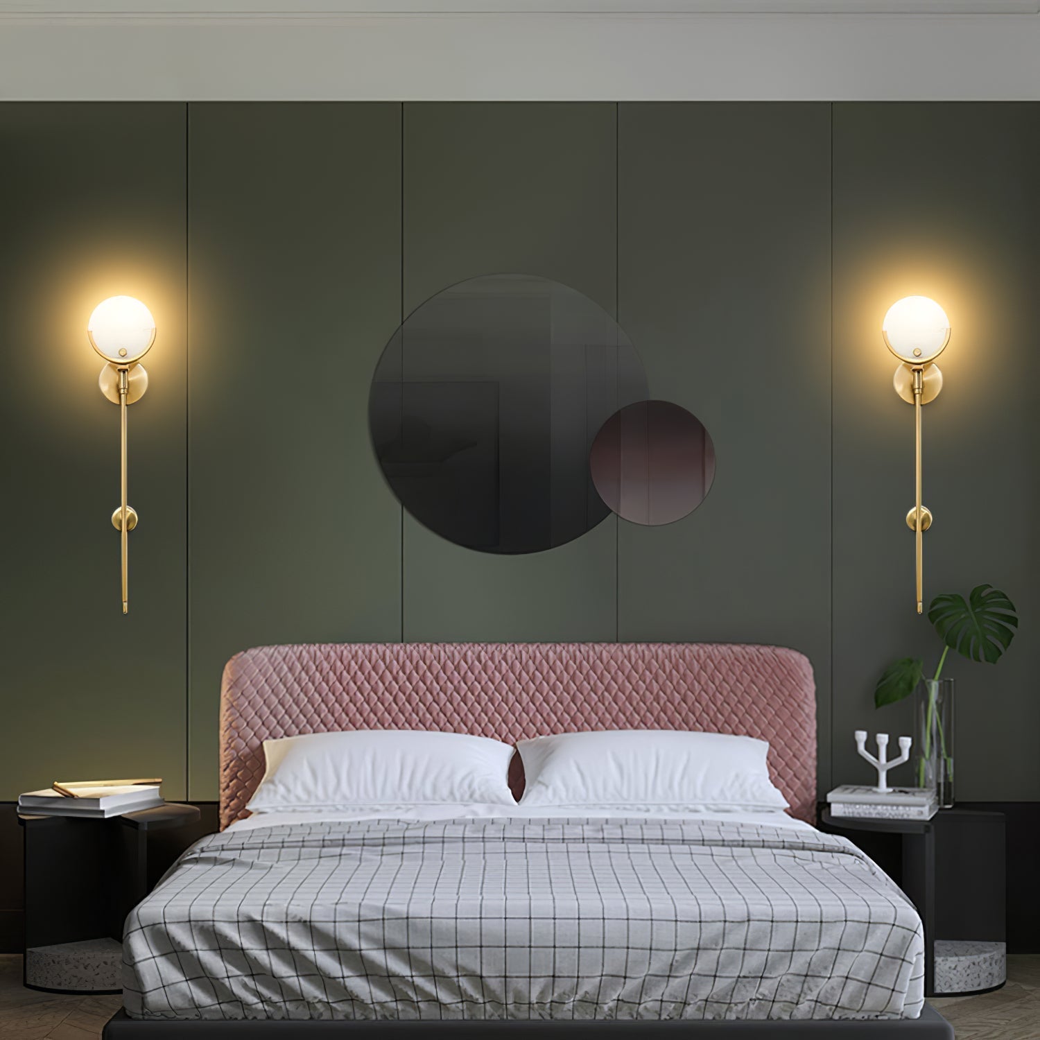 Ljomuvyo Moderne Minimaliste Laiton Albâtre Applique Murale - Neutralighting