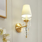 Qvistuvyh Postmodern Luxe Tissu Cristal Applique Murale - Neutralighting