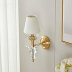 Qvistuvyh Postmodern Luxe Tissu Cristal Applique Murale - Neutralighting