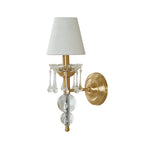 Qvistuvyh Postmodern Luxe Tissu Cristal Applique Murale - Neutralighting
