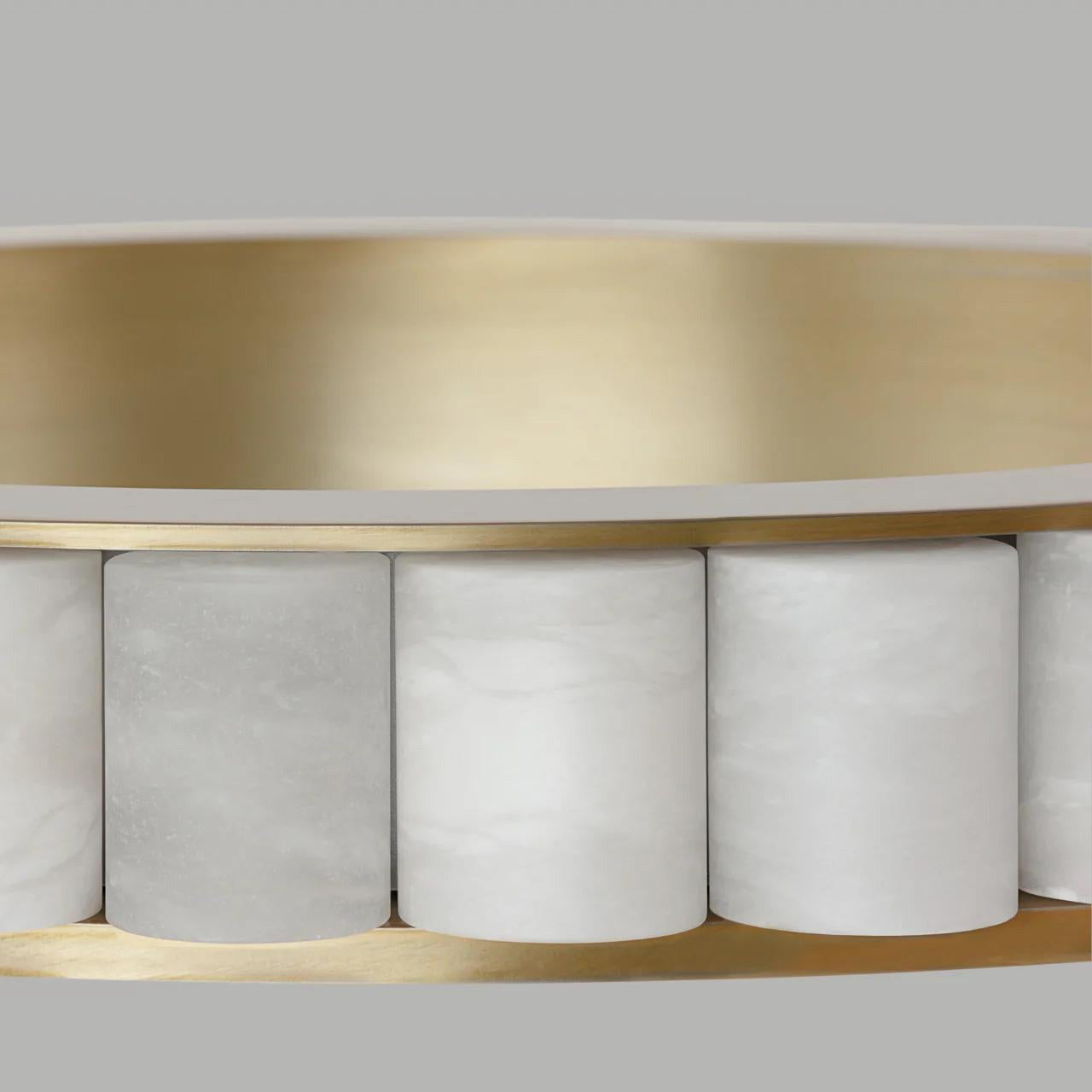 Sifuvyh Postmodern Luxe Inoxydable Albâtre Lustre - Neutralighting