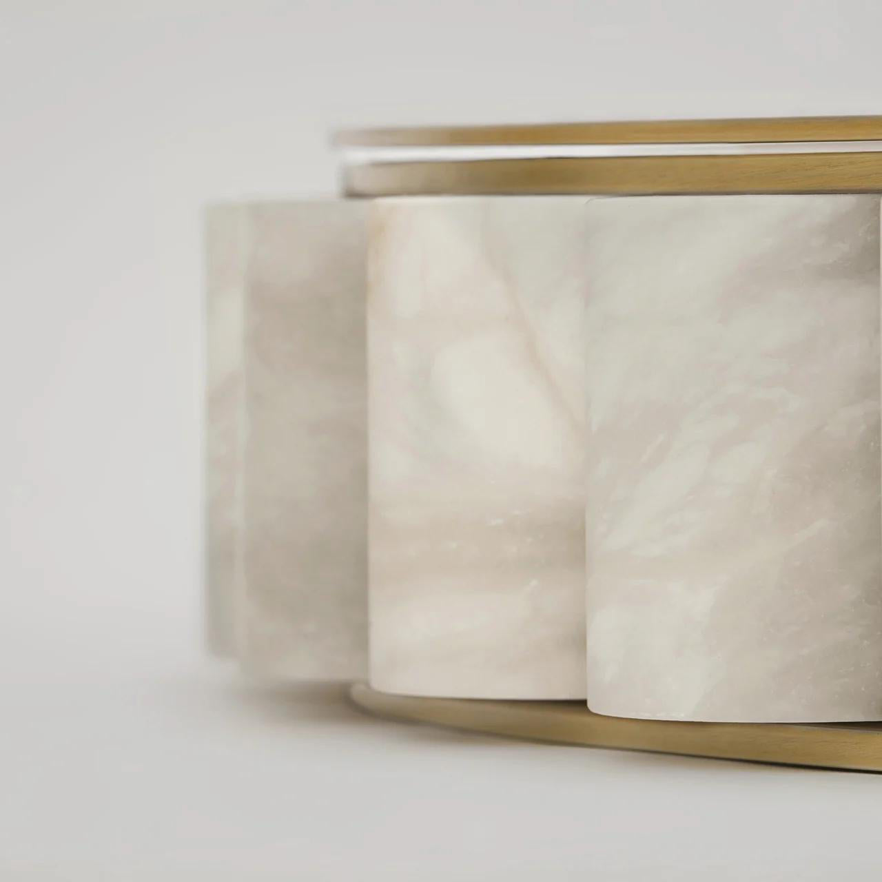 Sifuvyh Postmodern Luxe Inoxydable Albâtre Lustre - Neutralighting