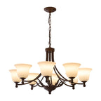 Elorira Chandelier Verre Élégance Traditionnelle Fleur - Neutralighting