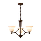 Elorira Chandelier Verre Élégance Traditionnelle Fleur - Neutralighting