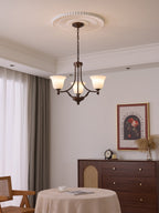 Elorira Chandelier Verre Élégance Traditionnelle Fleur - Neutralighting