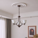 Elorira Chandelier Verre Élégance Traditionnelle Fleur - Neutralighting