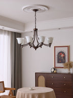 Elorira Chandelier Verre Élégance Traditionnelle Fleur - Neutralighting