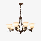 Elorira Chandelier Verre Élégance Traditionnelle Fleur - Neutralighting