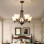 Elorira Chandelier Verre Élégance Traditionnelle Fleur - Neutralighting