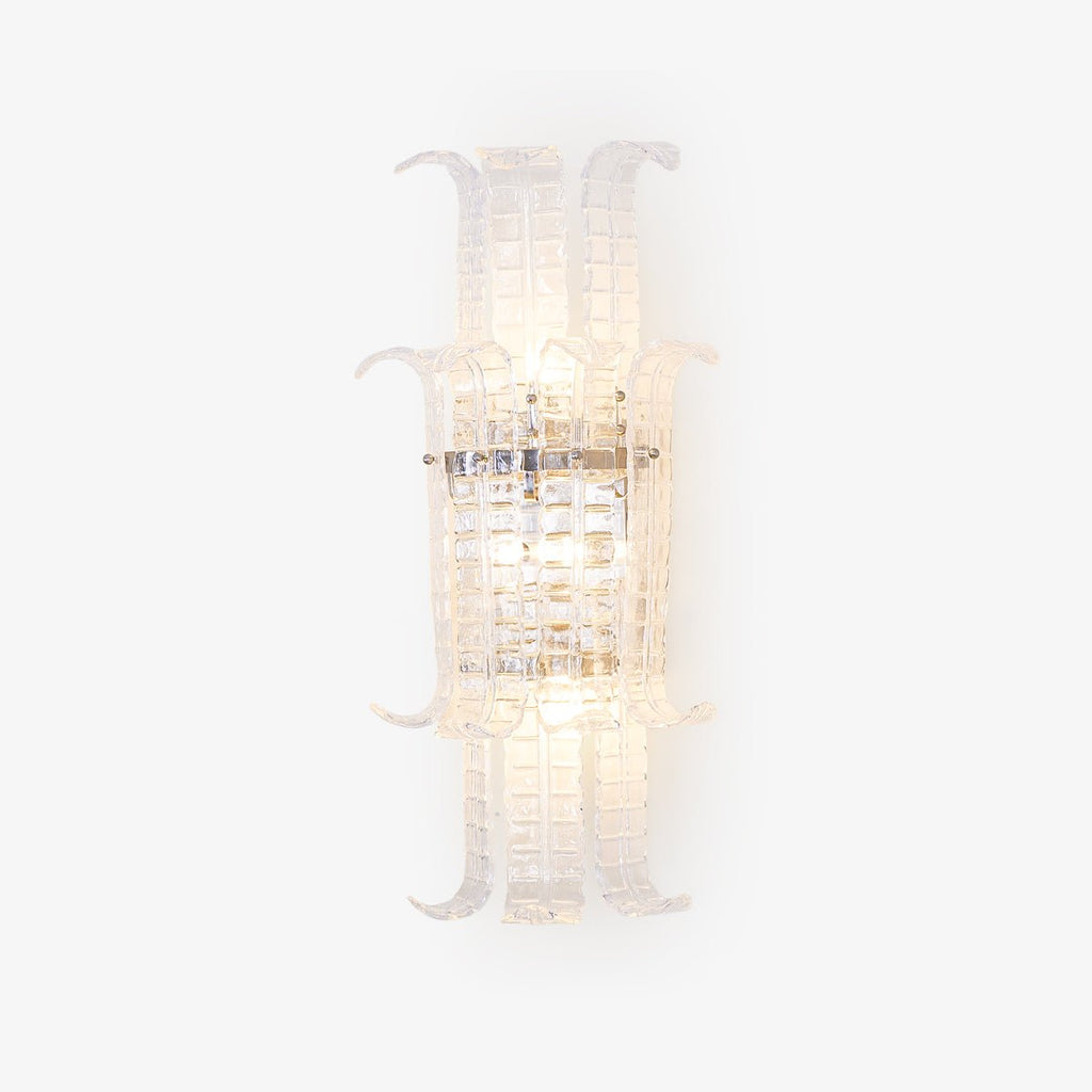Aurora Applique Murale en Verre de Murano Transparent - Neutralighting
