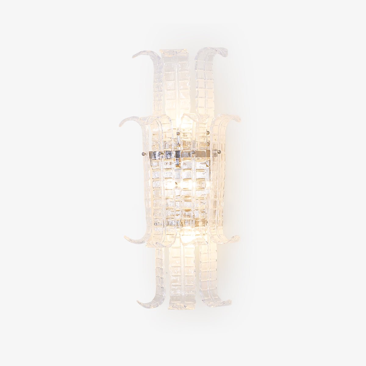 Aurora Applique Murale en Verre de Murano Transparent - Neutralighting