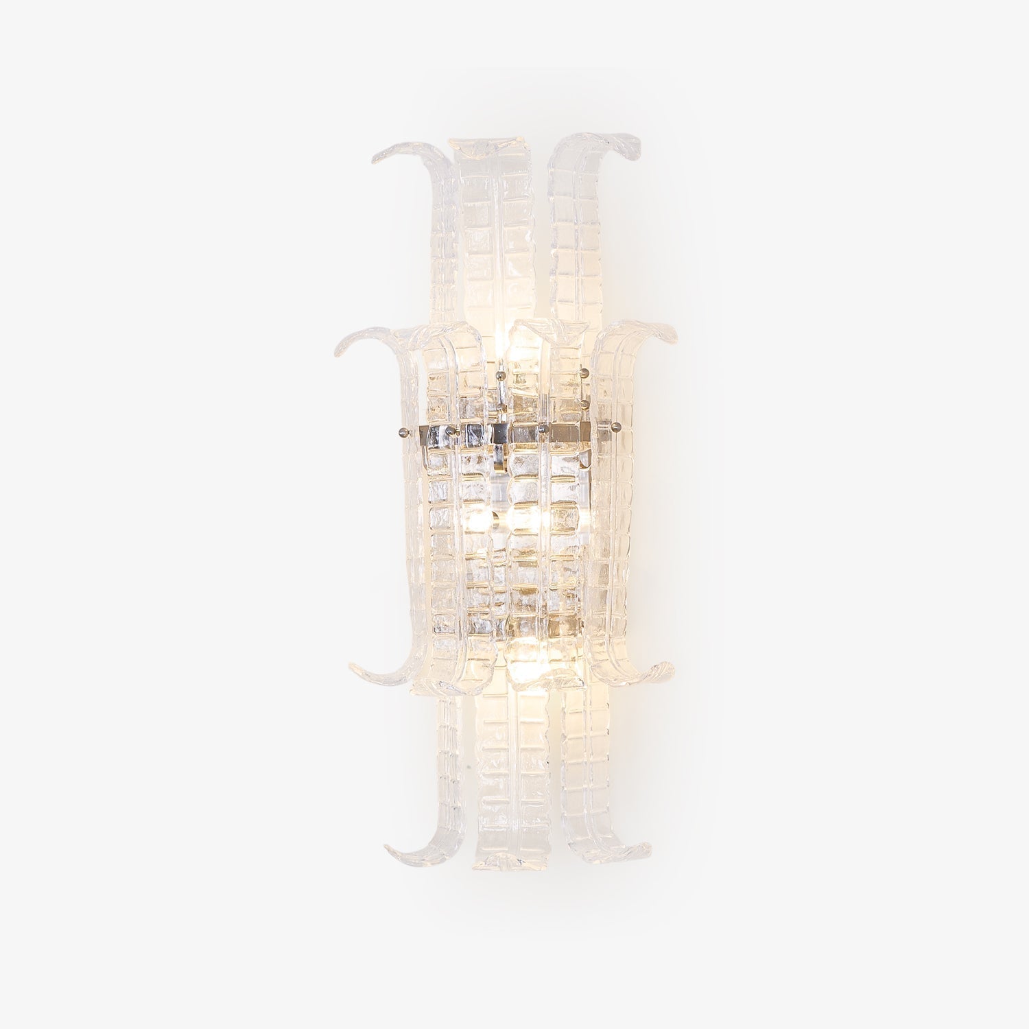 Aurora Applique Murale en Verre de Murano Transparent - Neutralighting