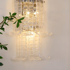 Aurora Applique Murale en Verre de Murano Transparent - Neutralighting