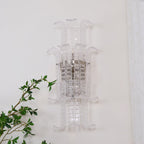Aurora Applique Murale en Verre de Murano Transparent - Neutralighting