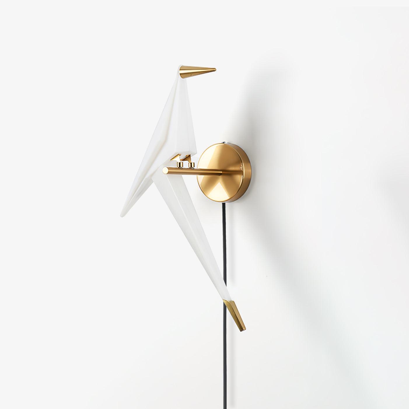 Visileth Nordic Art Crane Plug-In Wall Lamp - Neutralighting