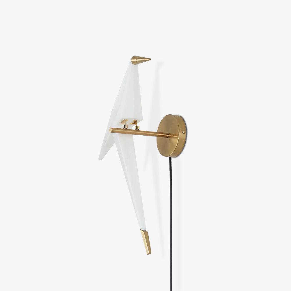 Visileth Nordic Art Crane Plug-In Wall Lamp - Neutralighting