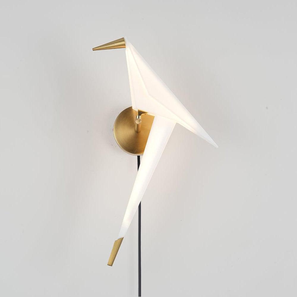 Visileth Nordic Art Crane Plug-In Wall Lamp - Neutralighting