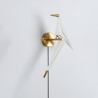Visileth Nordic Art Crane Plug-In Wall Lamp - Neutralighting