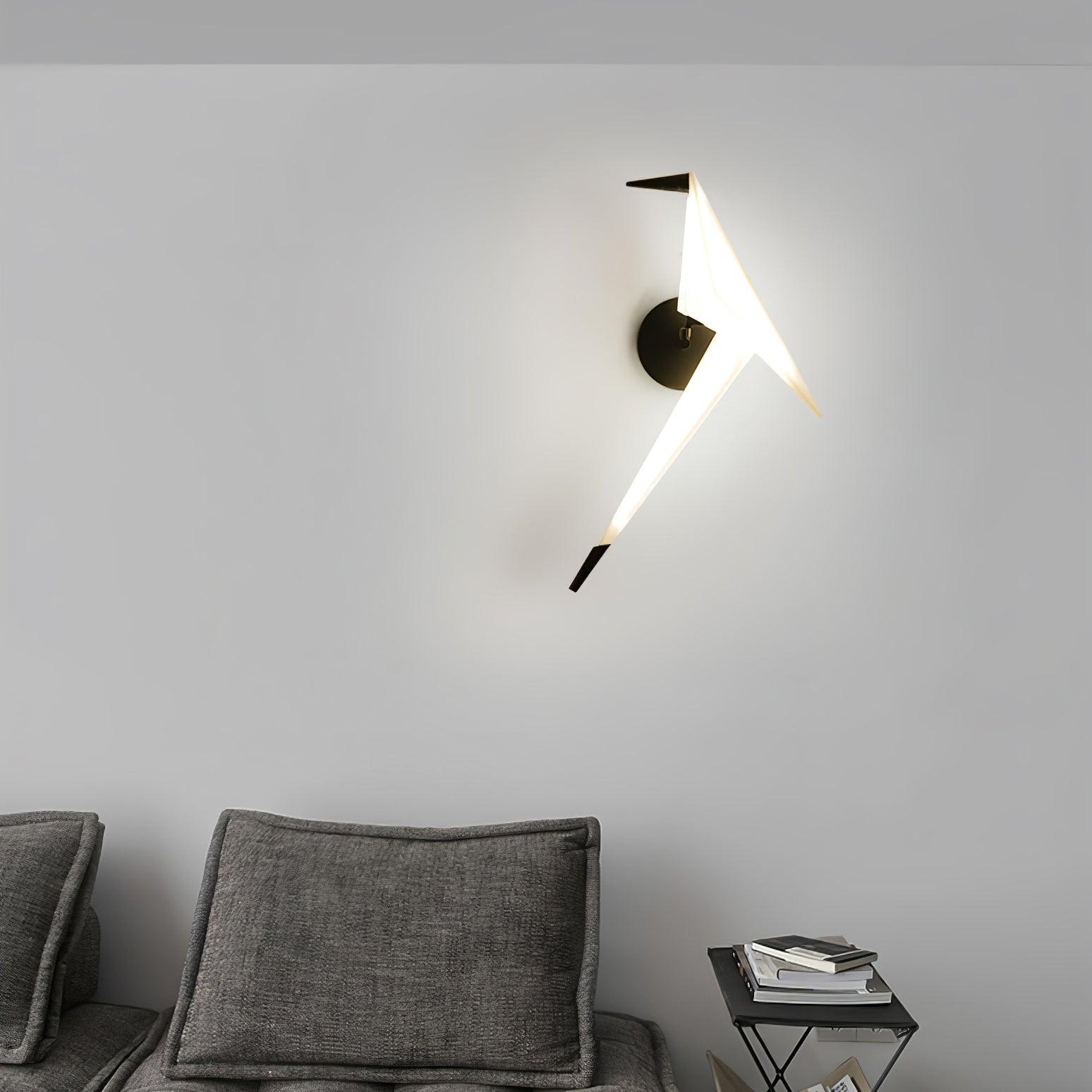 Visileth Nordic Art Crane Plug-In Wall Lamp - Neutralighting