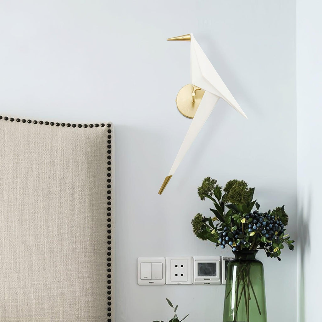 Cunorara Applique Murale Art Nordique Grue en Papier - Neutralighting