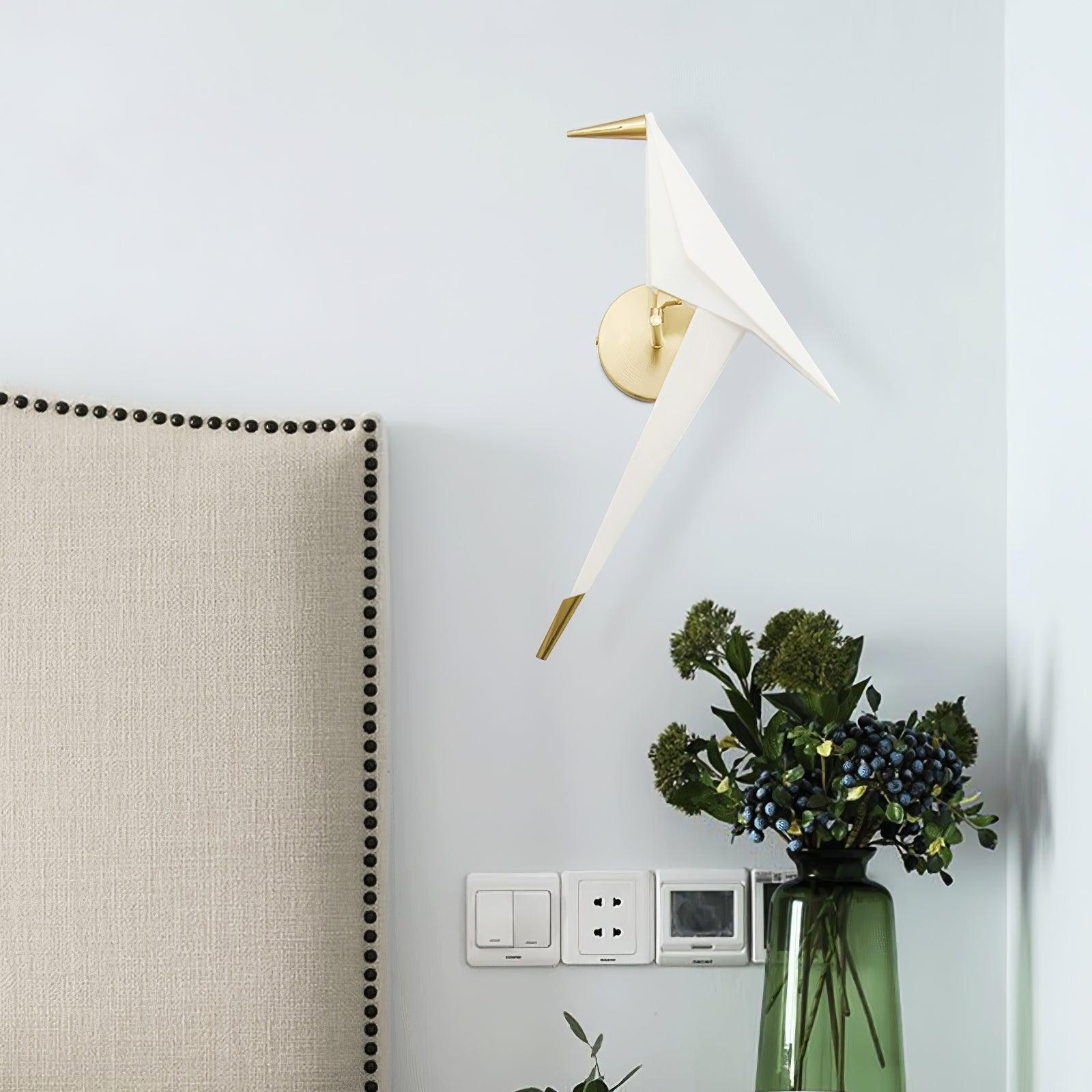 Cunorara Applique Murale Art Nordique Grue en Papier - Neutralighting